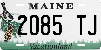 ME license plate 2085TJ