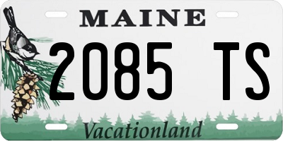 ME license plate 2085TS