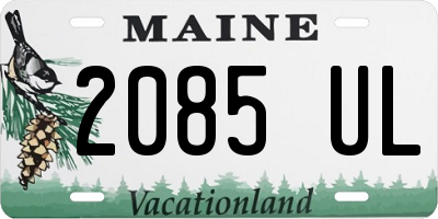 ME license plate 2085UL
