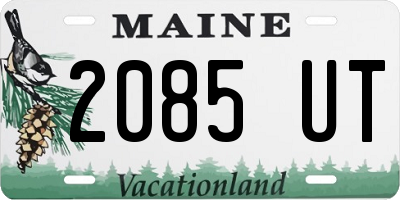 ME license plate 2085UT