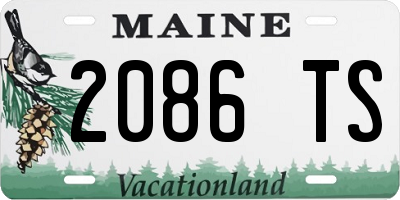ME license plate 2086TS