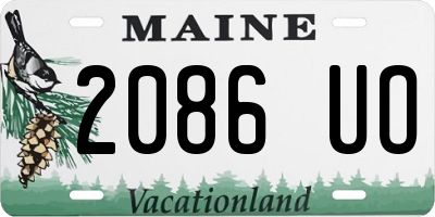 ME license plate 2086UO
