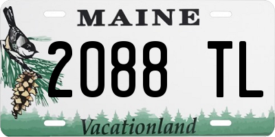 ME license plate 2088TL