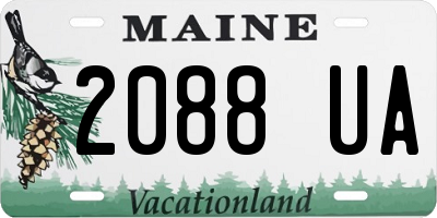 ME license plate 2088UA