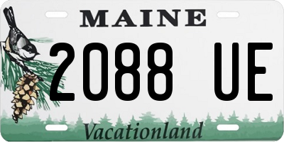ME license plate 2088UE