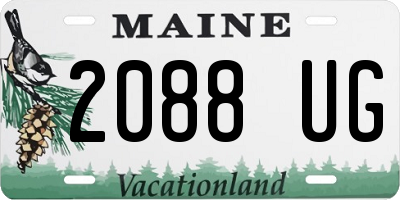 ME license plate 2088UG