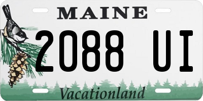 ME license plate 2088UI