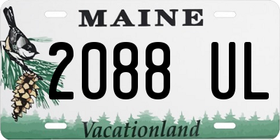 ME license plate 2088UL