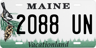 ME license plate 2088UN