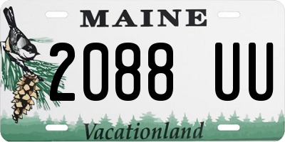 ME license plate 2088UU