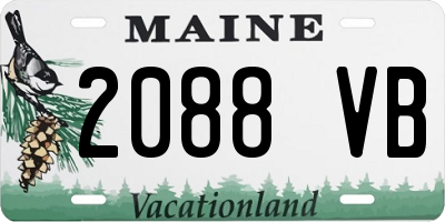 ME license plate 2088VB
