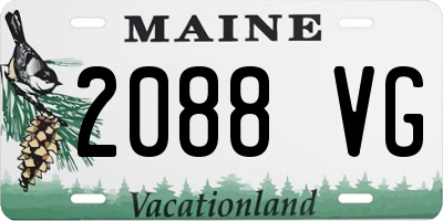 ME license plate 2088VG