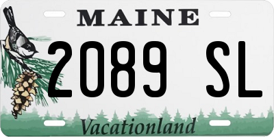 ME license plate 2089SL