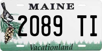 ME license plate 2089TI