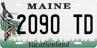ME license plate 2090TD