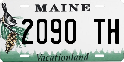 ME license plate 2090TH