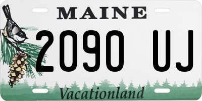 ME license plate 2090UJ