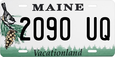 ME license plate 2090UQ