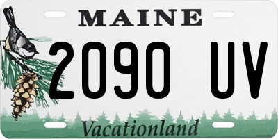 ME license plate 2090UV