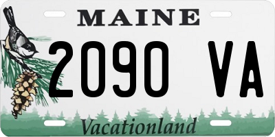 ME license plate 2090VA