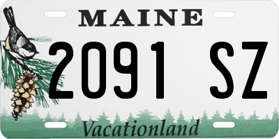 ME license plate 2091SZ