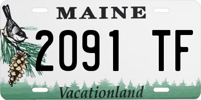 ME license plate 2091TF