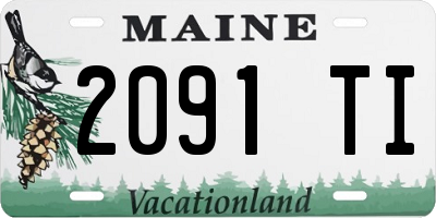 ME license plate 2091TI