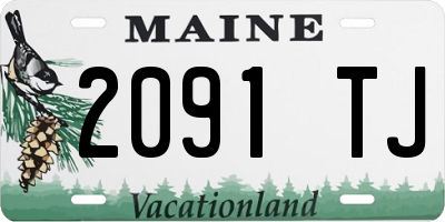ME license plate 2091TJ