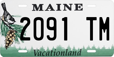 ME license plate 2091TM