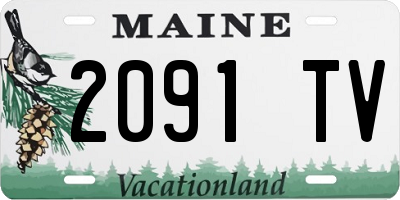 ME license plate 2091TV