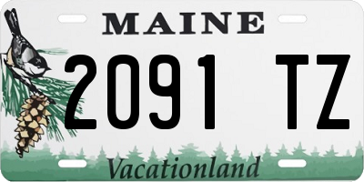 ME license plate 2091TZ