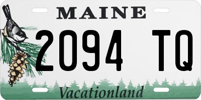 ME license plate 2094TQ