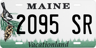 ME license plate 2095SR