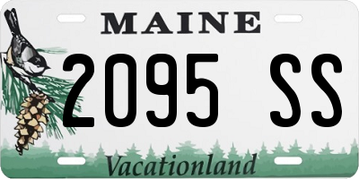ME license plate 2095SS