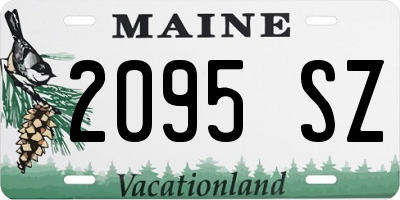 ME license plate 2095SZ