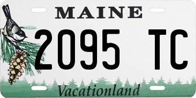 ME license plate 2095TC
