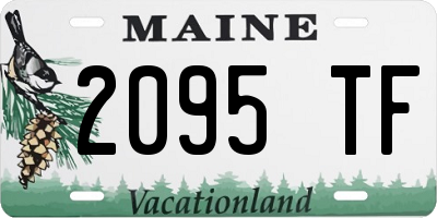ME license plate 2095TF