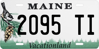 ME license plate 2095TI