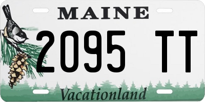ME license plate 2095TT