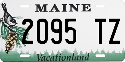 ME license plate 2095TZ