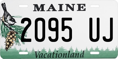 ME license plate 2095UJ