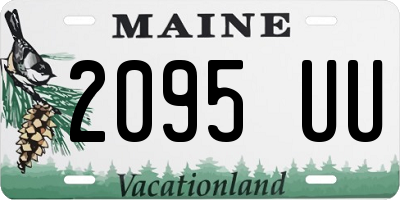 ME license plate 2095UU