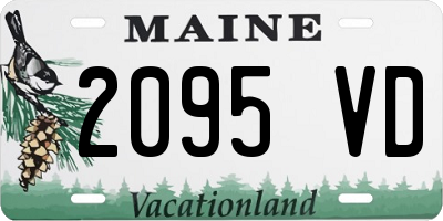 ME license plate 2095VD