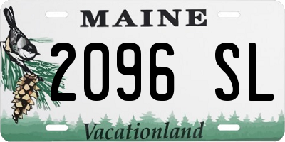 ME license plate 2096SL