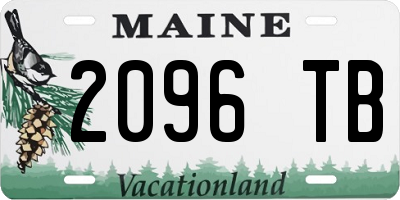 ME license plate 2096TB