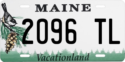ME license plate 2096TL