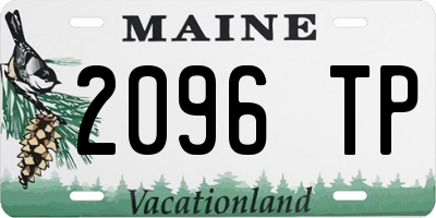 ME license plate 2096TP