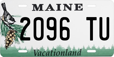 ME license plate 2096TU