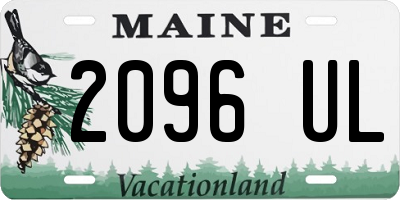 ME license plate 2096UL