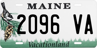 ME license plate 2096VA
